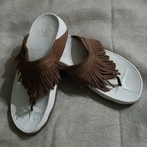 Fitflop Leather fringe sandal
